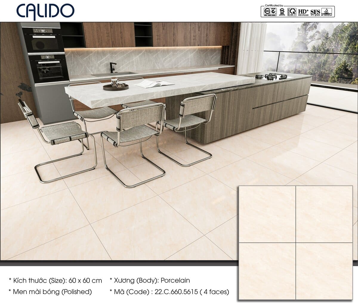 Gạch Calido 60x60cm 5615