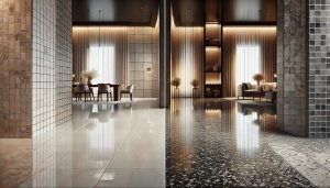 Gạch men sứ và gạch đá mài: Loại nào sang trọng hơn?